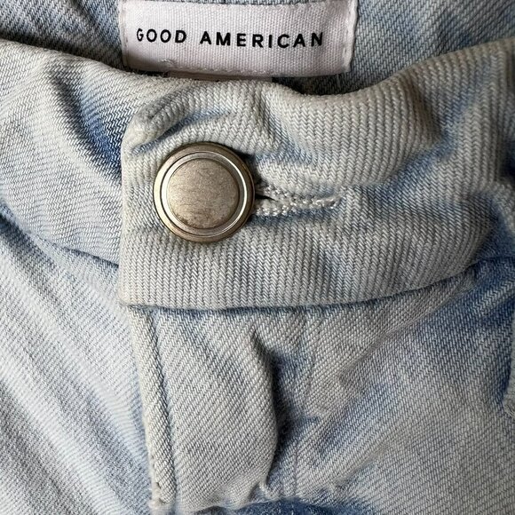 Good American Jeans Womens Size 8/29 Good Classic Indigo120 Distressed Cotton - Picture 9 of 16